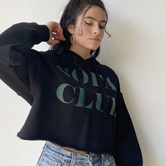 Sofa Club Cropped Hoodie - Picture 2 of 4